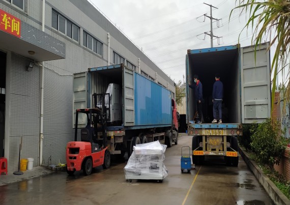 Two container loading before China New Year Holiday 