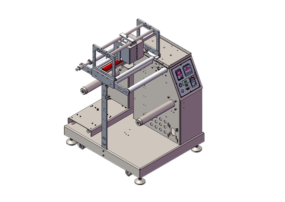Rewinder with thermal transfer printing 