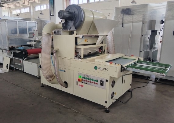   Hot Melt Powder Spraying Machine for heat transfer paper