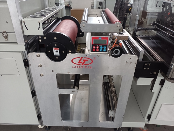 2 Color adhesive label roll to roll screen printing machine 