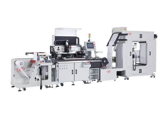 Flatbed screen printer in roll form