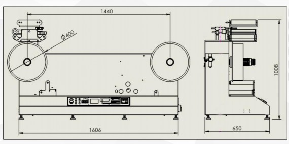 Customized label counter for laser printer installation 